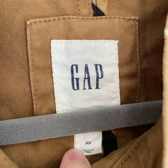 EUC Gap xs khaki utility chore coat. Field jacket. Dark rawhide canvas k… - Picture 4 of 4
